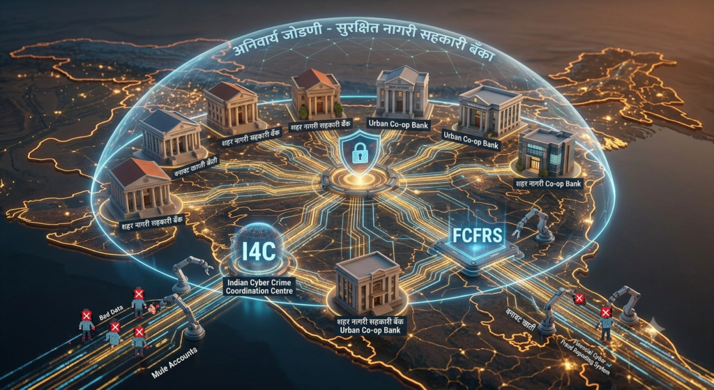 नागरी सहकारी बँकांसाठी सायबर सुरक्षेचे नवे पाऊल; I4C आणि FCFRS प्रणालीशी जोडणी अनिवार्य (सविस्तर बातमी)