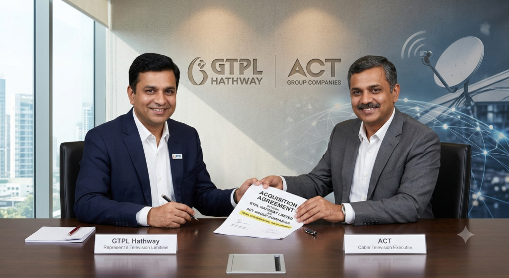 GTPL Hathway ACT Acquisition: ₹35.55 करोड़ में केबल टीवी कारोबार का अधिग्रहण पूरा