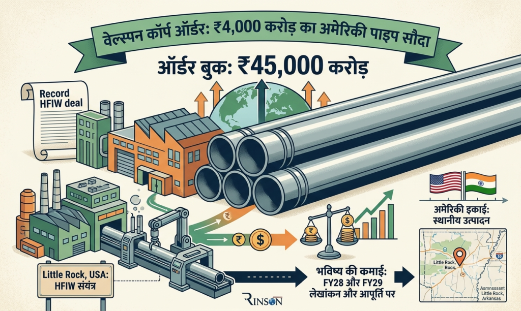 Welspun Corp Order: अमेरिकी इकाई को ₹4,000 करोड़ का पाइप ऑर्डर, कारोबार पर क्या असर?