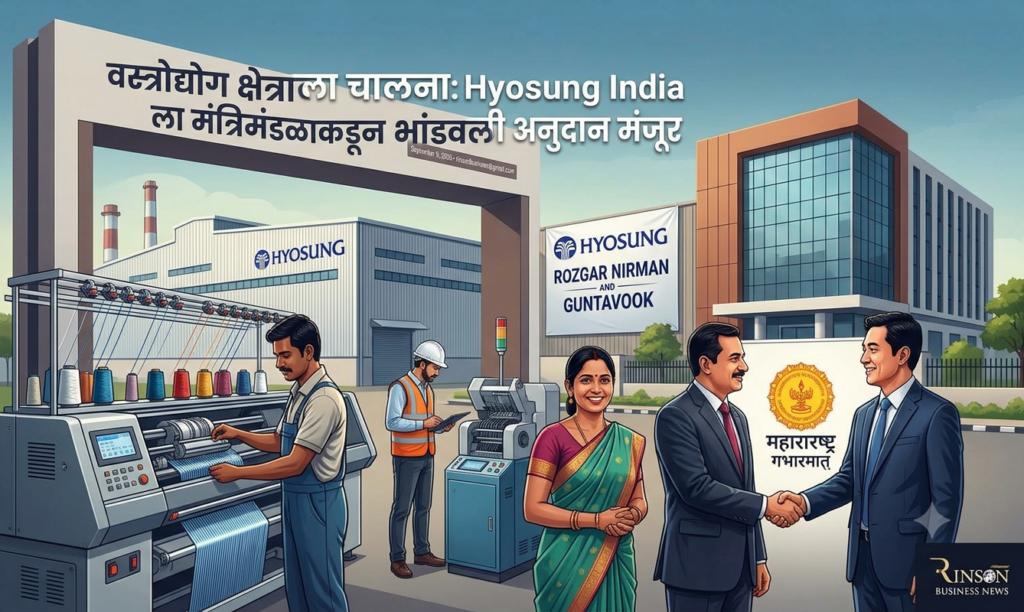 वस्त्रोद्योग क्षेत्राला चालना: Hyosung India ला मंत्रिमंडळाकडून भांडवली अनुदान मंजूर
