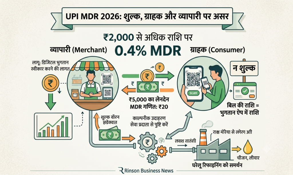 UPI MDR 2026: ग्राहकों पर शुल्क न डालने की सलाह, व्यापारियों के लिए क्या बदलेगा?